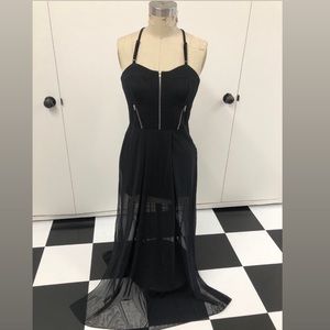 RARE DOLLS KILL ZIPPER MAXI DRESS